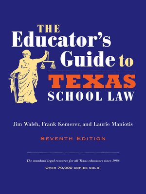 cover image of The Educator's Guide to Texas School Law